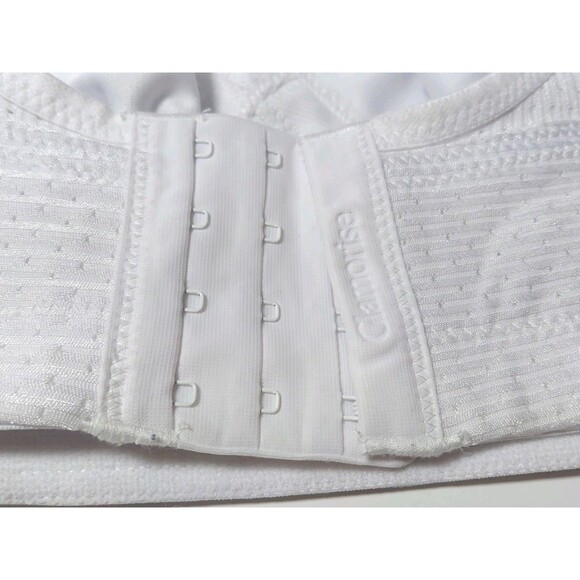 Glamorise Sport Bra 46B White Support Adjustable Strap No Wire/Padding - Picture 7 of 9